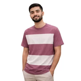 تیشرت مردانه طرح کالربلاک مینیمال