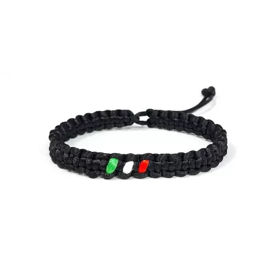 دستبند نخی طرح پرچم ایران کد 04