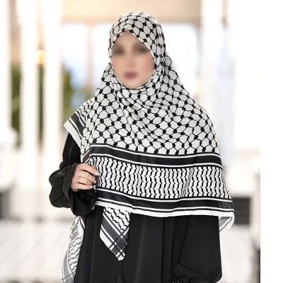 روسری نخی اسپان طرح چفیه کد RNF342
