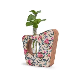 گلدان چوبی دکوراتیو مدل P-131A طرح پیچک