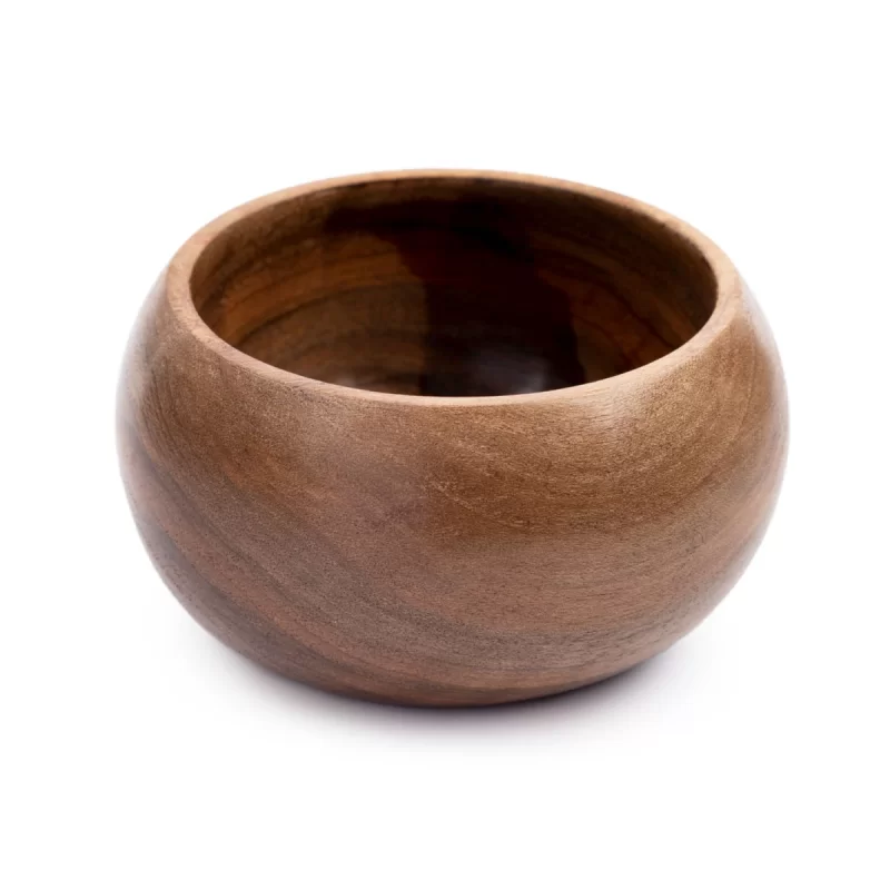 پیاله چوبی طرح خمره ای