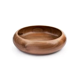 ظرف پذیرایی چوبی طرح خمره‌ای سایز متوسط