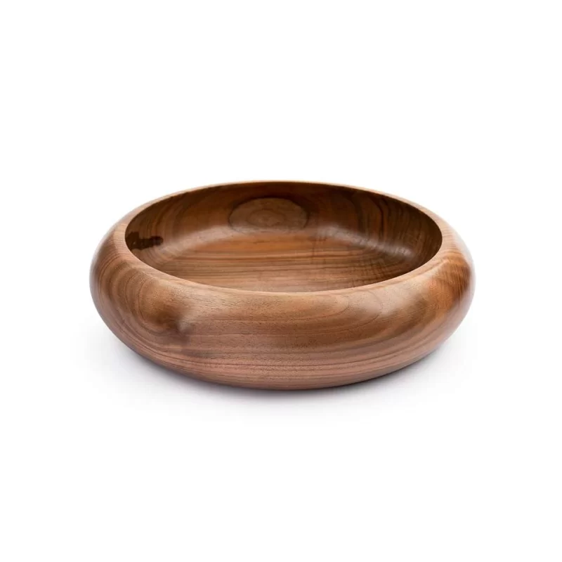 ظرف پذیرایی چوبی طرح خمره‌ای سایز متوسط