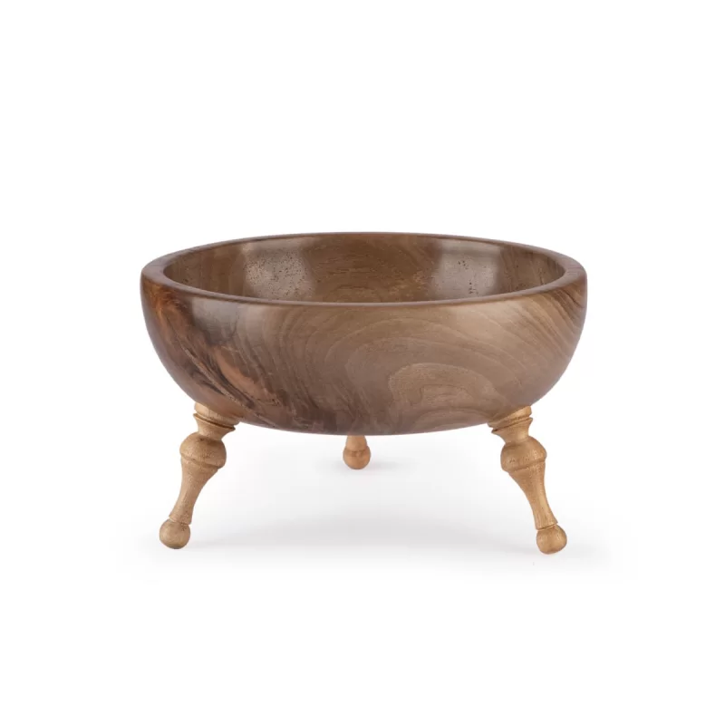 ست سه عددی کاسه پذیرایی چوبی طرح پایه فشنگی