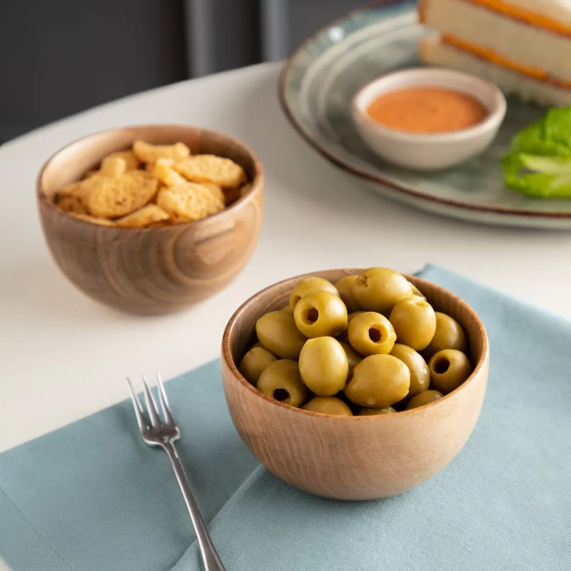 کاسه چوبی طرح ساده