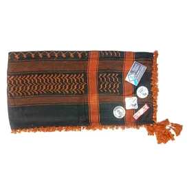 چفیه عربی رنگ مشکی با طرح مسی