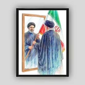 تابلو نوری (بک لایت) طرح مرآت