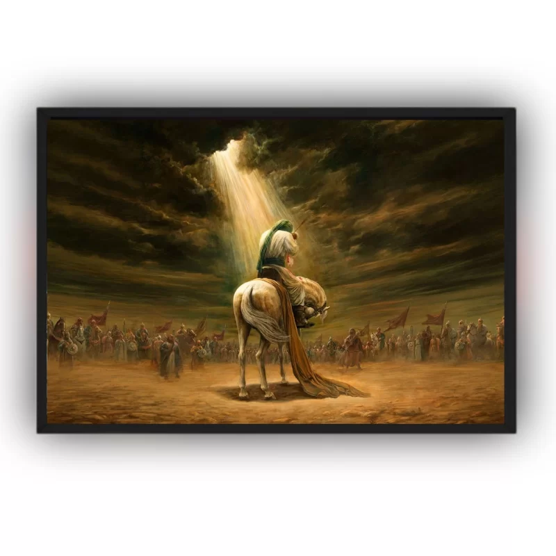 تابلو نوری (بک لایت) طرح رضیع الحسین علیه السلام