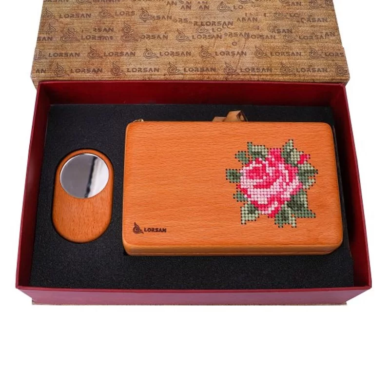 ست هدیه زنانه چوبی طرح آسنا