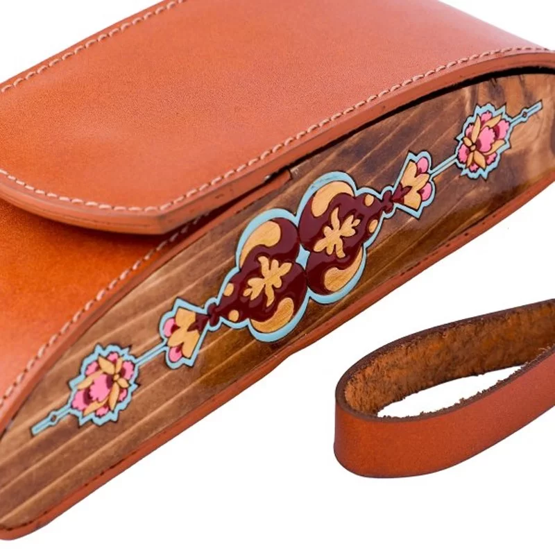 قاب عینک چرمی زنانه طرح دیدار