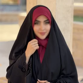 چادر مشکی عربی گلدوزی تریزا کره مدل شیما