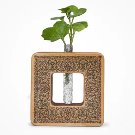 گلدان چوبی دکوراتیو مدل P-123 طرح ترنج