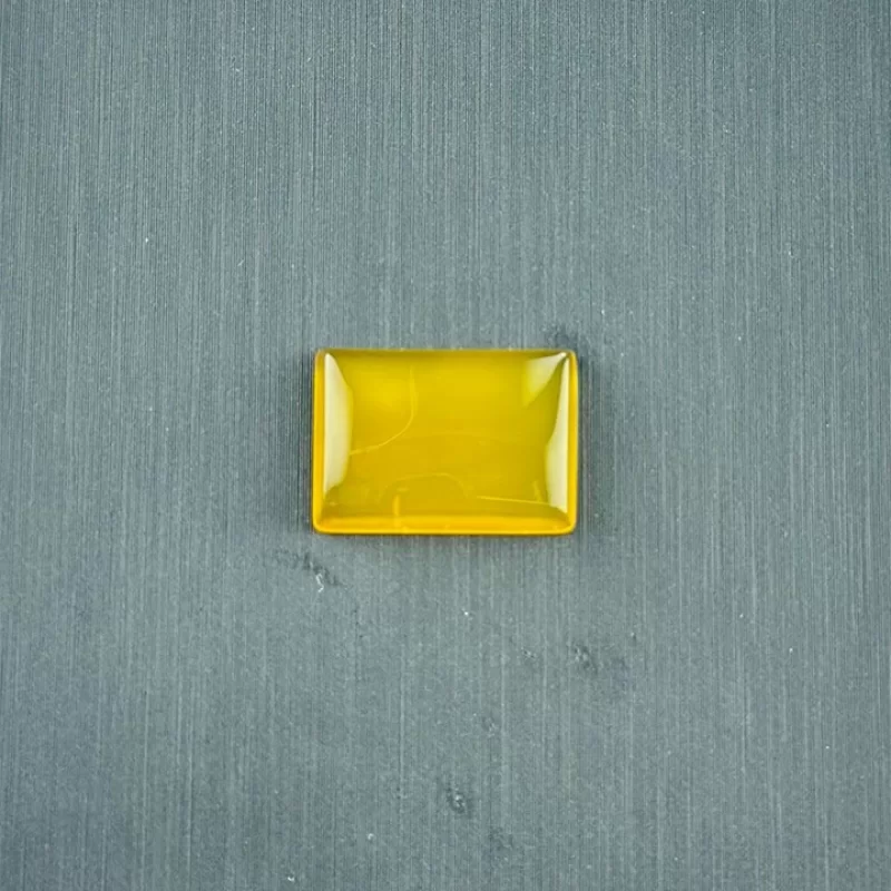 نگین تک مستطیل مدل عقیق زرد شرف الشمس کد 3000