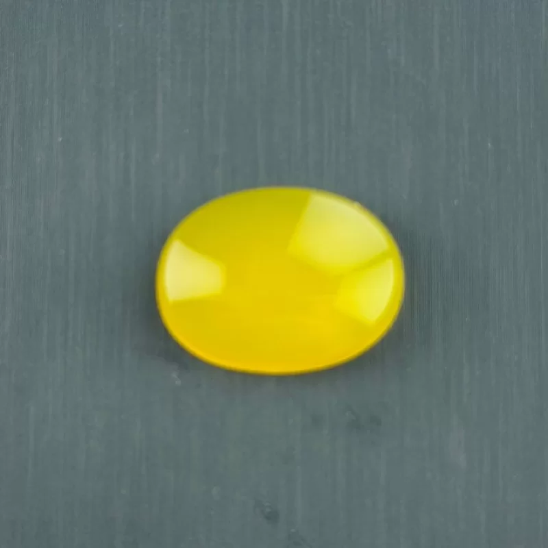 نگین تک بیضی مدل عقیق زرد شرف الشمس کد 3005