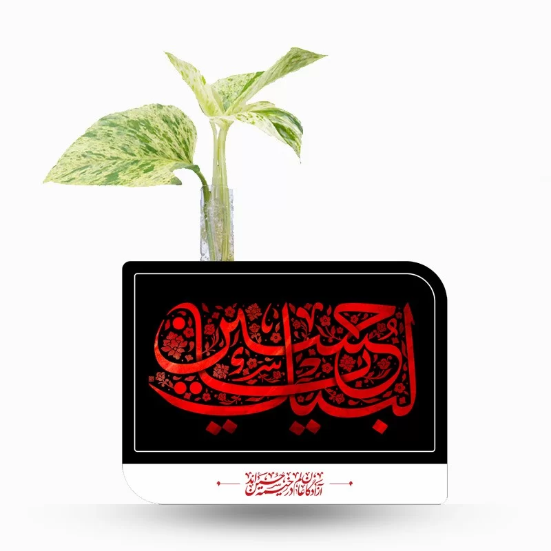 گلدان چوبی دکوراتیو مدل P-137B طرح نجوا