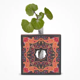 گلدان چوبی دکوراتیو مدل P-127 طرح ترمه
