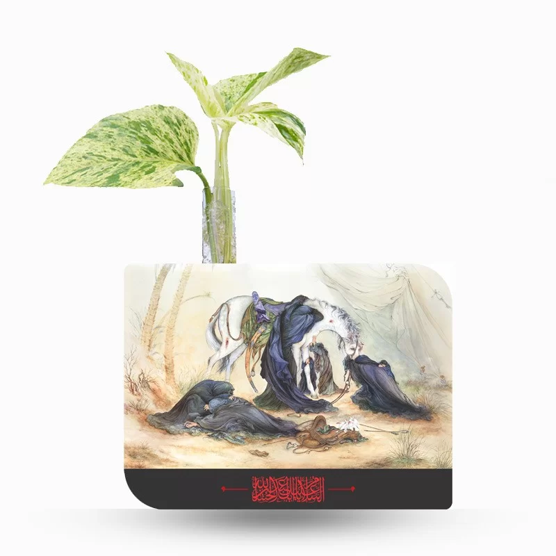 گلدان چوبی دکوراتیو مدل P-137H طرح نینوا