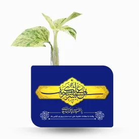 گلدان چوبی دکوراتیو مدل P-137J طرح بشارت