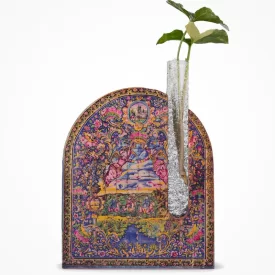گلدان چوبی دکوراتیو مدل P-120 طرح طاق بهشت