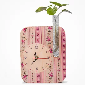 گلدان چوبی دکوراتیو مدل P-125D طرح شکوفه