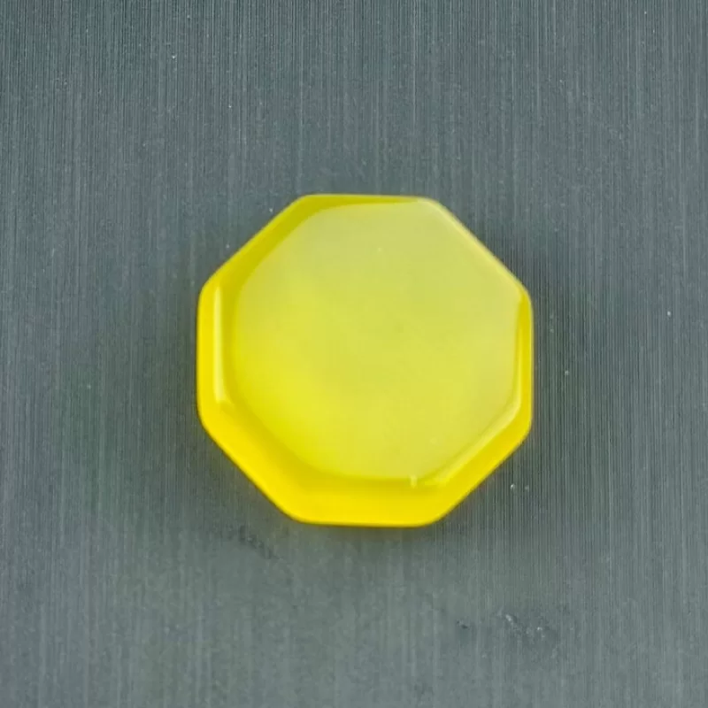 نگین تک مستطیل مدل عقیق زرد شرف الشمس کد 3002