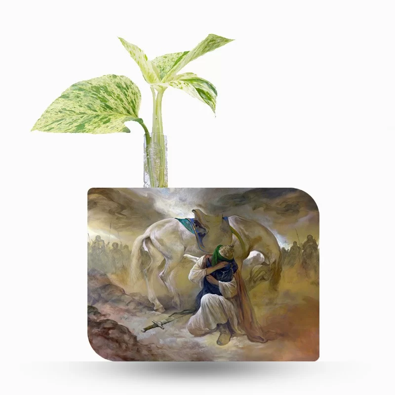 گلدان چوبی دکوراتیو مدل P-137A طرح دردانه