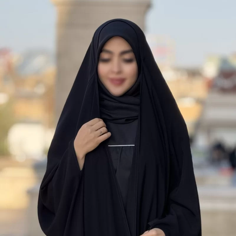 چادر مشکی عربی تریزا کره مدل ساده