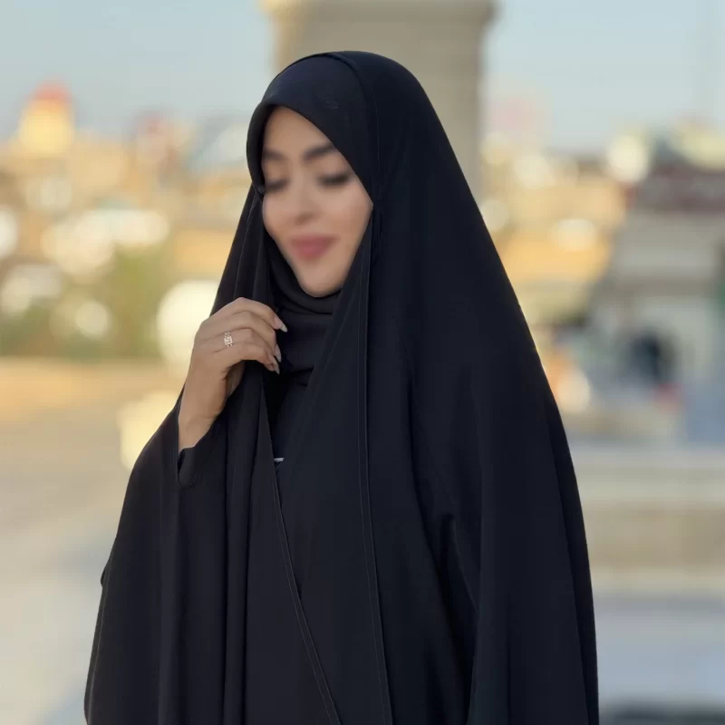 چادر مشکی عربی تریزا کره مدل ساده
