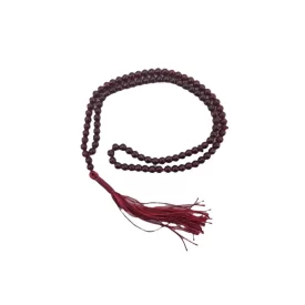 تسبیح شیشه ای رنگ زرشکی کد 104573