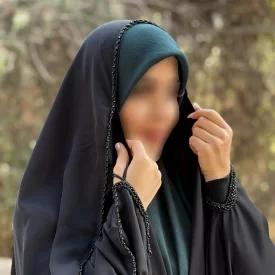چادر مشکی عربی جواهر دوزی تریزا کره مدل بهار