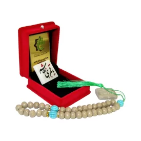 قطعه سنگ حرم حضرت عباس (ع) همراه هدیه تسبیح و مهر کربلا