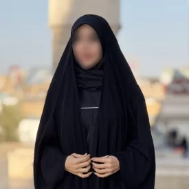 چادر مشکی عربی تریزا کره مدل ساده