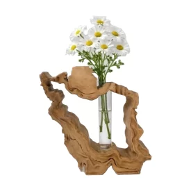 گلدان سنگی قهوه ای طرح ایران