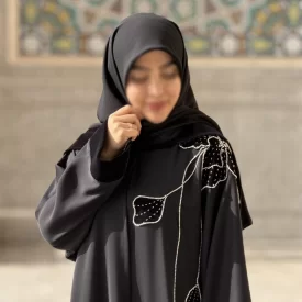 مانتو عبایی طرح یاسمن