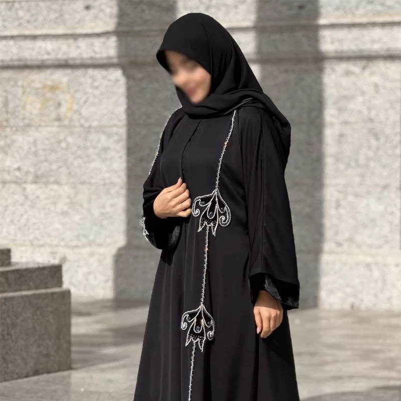 مانتو عبایی طرح زمرد