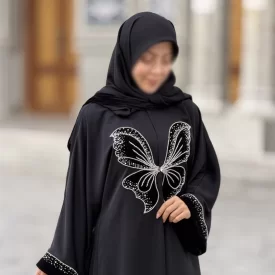 مانتو عبایی طرح پروانه