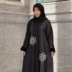 مانتو عبایی طرح خورشید