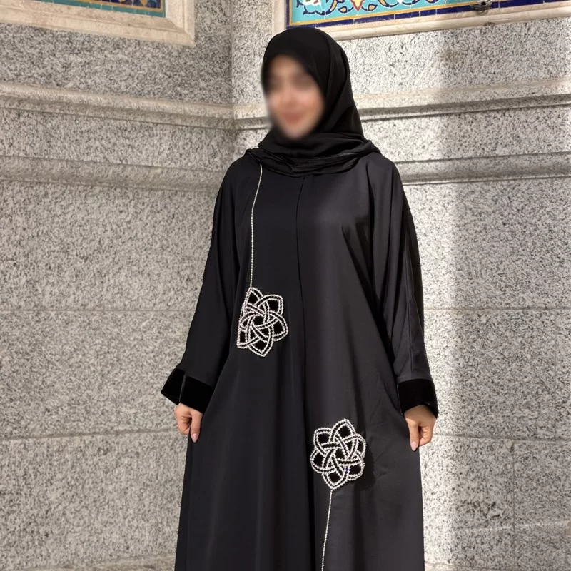 مانتو عبایی طرح خورشید