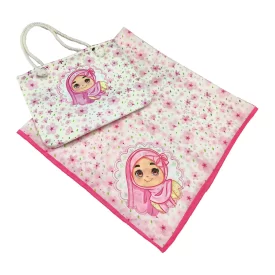 ست کیف و روسری دخترانه مدل گلسا