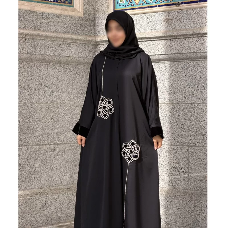 مانتو عبایی طرح خورشید