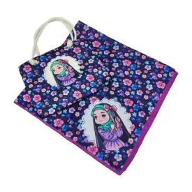 ست کیف و روسری دخترانه مدل یاسمین