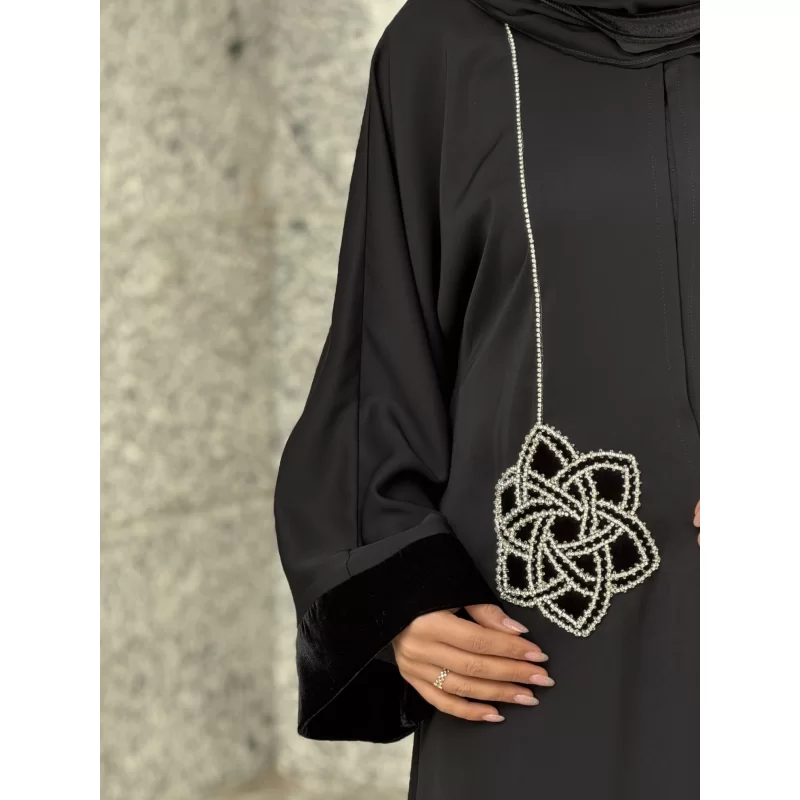 مانتو عبایی طرح خورشید