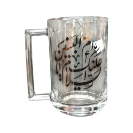 لیوان شیشه ای طرح السلام علیک یا ام البنین