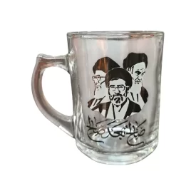 لیوان شیشه ای طرح صالح بعد صالح کد 2