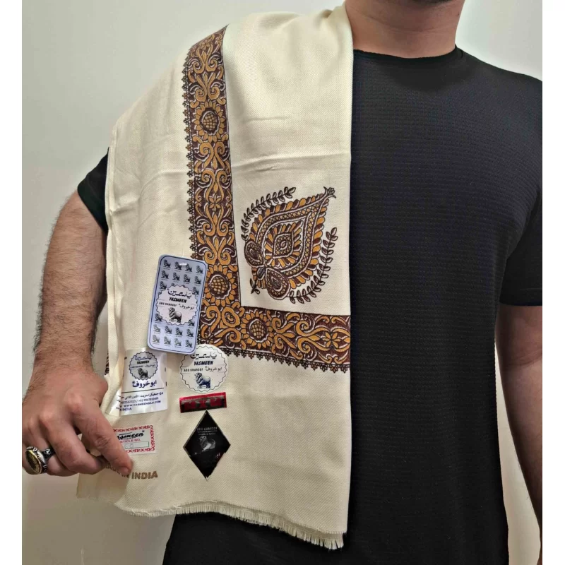 چفیه یمنی وارداتی کرمی کد 02