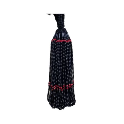 تسبیح 101 دانه نمره 6 مشکی دانه قرمز بسته 10 عددی