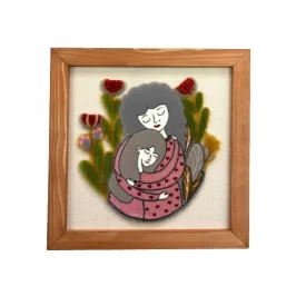 تابلو فرش طرح مادرانه