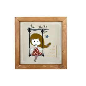 تابلو فرش طرح گل پری