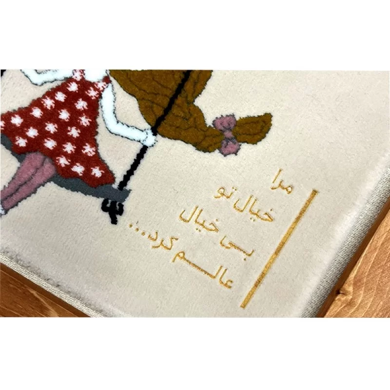 تابلو فرش طرح گل پری