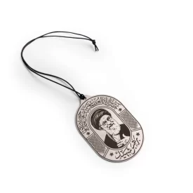 آویز خودرو استیل طرح رهبر شهید